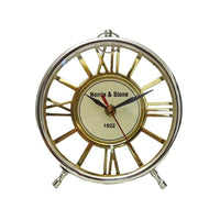 Norris & Stone Modern Round Mantel Clock Luxury Co