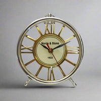 Norris & Stone Modern Round Mantel Clock Luxury Co
