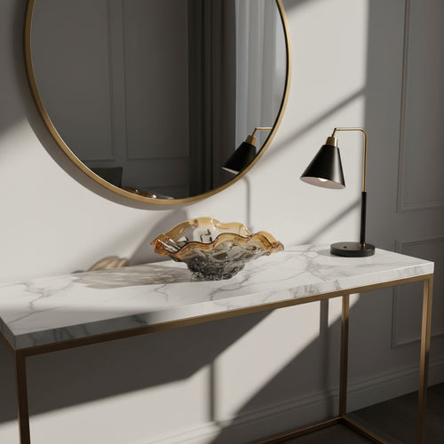 Hand Blown Glass Fruit Bowl Large Murano Style Luxury Co