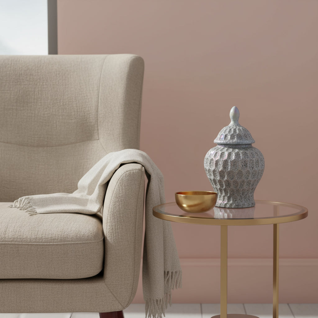 Bella Pastel Ceramic Jar with Lid