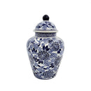 White & Blue Chrysanthemum Ginger Jar Luxury Co