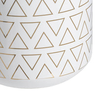 Portillo Ceramic Vase White & Gold 20cm Luxury Co