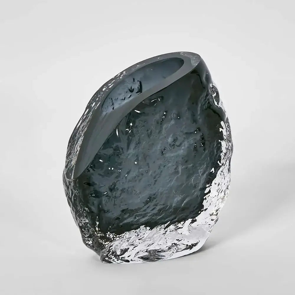 Rook Small Smoke Glass Vase Luxury Co