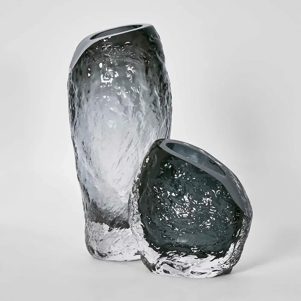 Rook Small Smoke Glass Vase Luxury Co