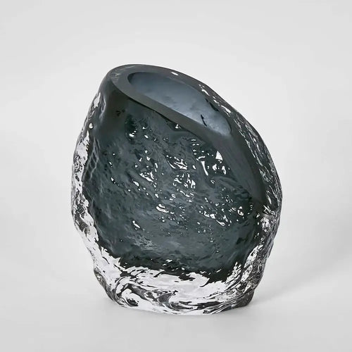 Rook Small Smoke Glass Vase Luxury Co