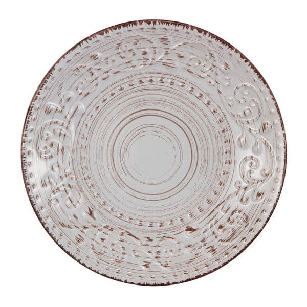 Round Rustic Charm Salad Plate Cream Luxury Co