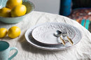 Round Rustic Charm Salad Plate Cream Luxury Co