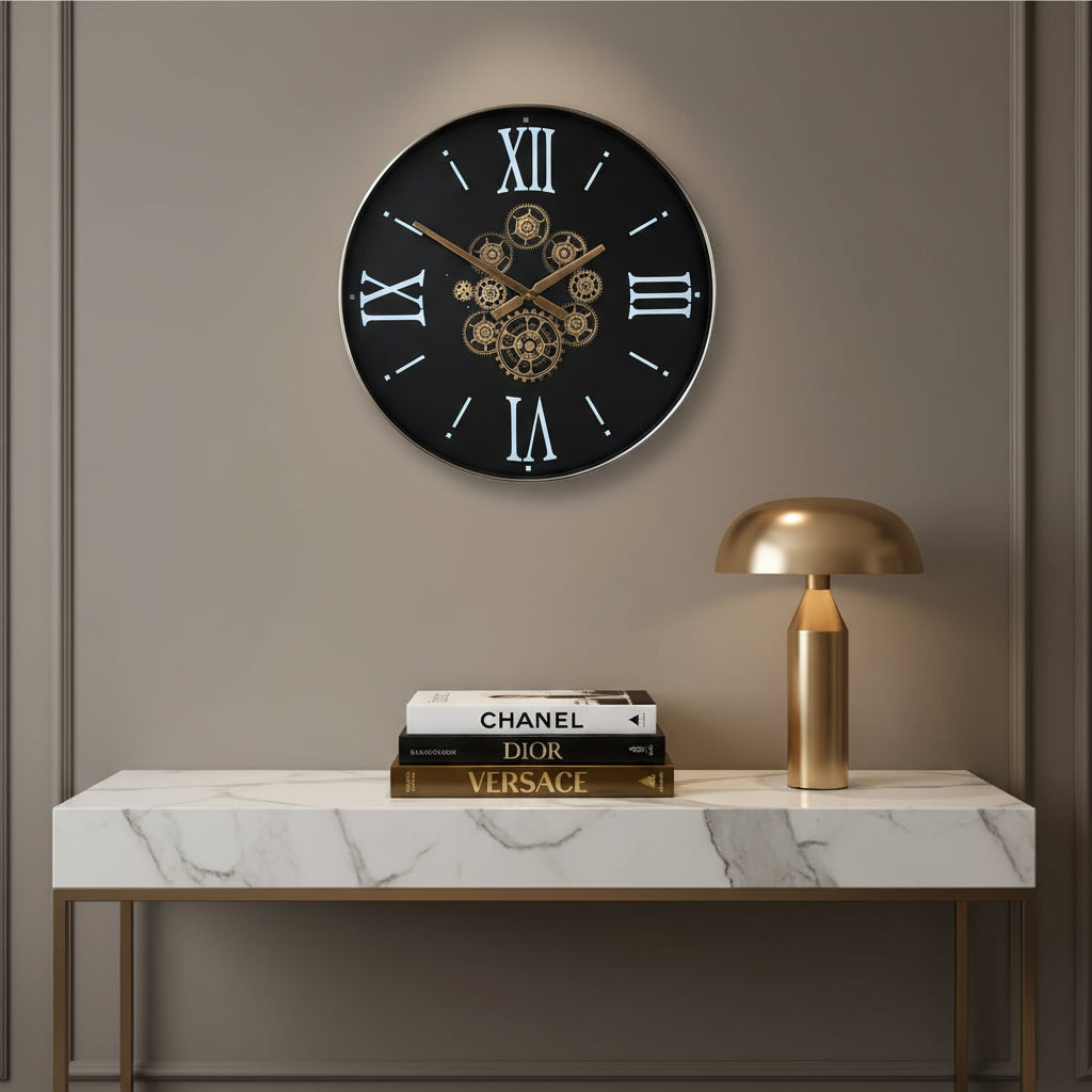 SOFI Industrial Moving Gear Wall Clock 60cm