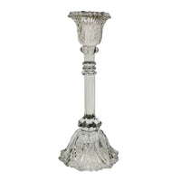 Tall Glass Candle Holder | Belle Sage Decor Luxury Co