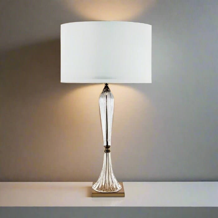 Tall Gold Crystal Table Lamp 73cm