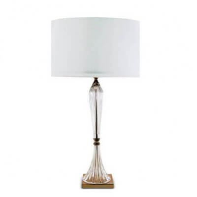 Tall Crystal Table Lamp Gold Base 73.5cmH