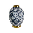 Elegant Midnight Navy Ceramic Belly Vase Luxury Co