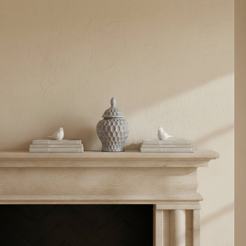 Pastel Textured Ginger Jar with Lid Luxury Co