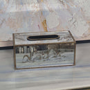 Mercury Champagne Mirrored Tissue Box