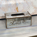Mercury Champagne Mirrored Tissue Box