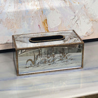 Mercury Champagne Mirrored Tissue Box