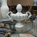 Decorative Lidded Urn Nera White Gloss Decorative Lidded Urn