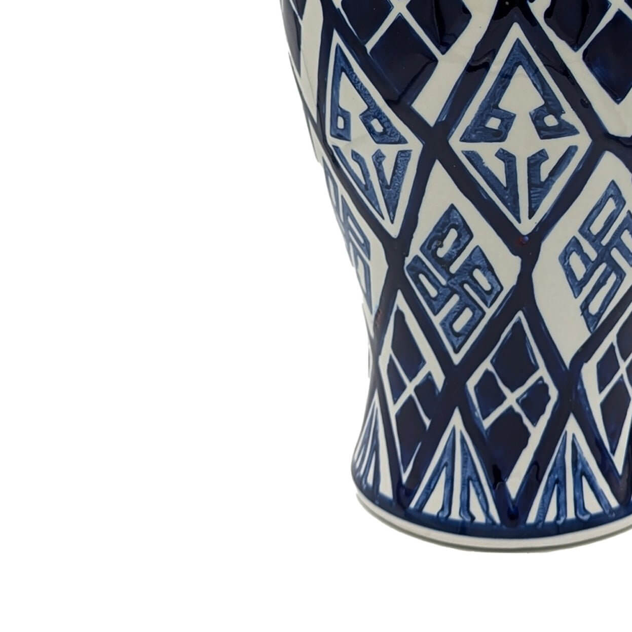 Valora Ceramic Vase Blue/White Large Luxury Co