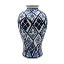 Valora Ceramic Vase Blue/White Large Luxury Co
