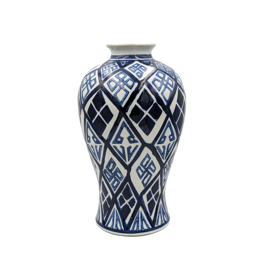 Valora Large Blue White Ceramic Vase