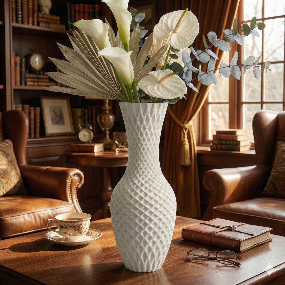 Modern 3D Geometric Ceramic Flower Vase