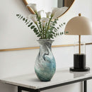 Oceanic Marbled Blown Glass Decorative Vase