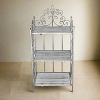 Vintage Boucle Bakers Stand - High 118cm Luxury Co