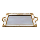 Vintage French Gold Mirror Tray Rectangle 41cm Luxury Co