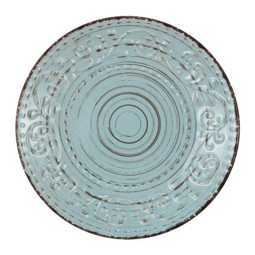Vintage Rustic Charm Dinner Plate Aqua Luxury Co