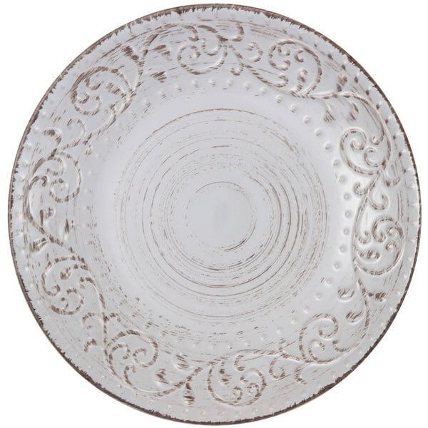 Vintage Rustic Charm Dinner Plate Cream Luxury Co