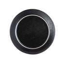 Wabi - Sabi Large Ceramic Round Plate Black/Gold Luxury Co