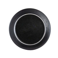 Wabi - Sabi Large Ceramic Round Plate Black/Gold Luxury Co