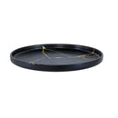 Wabi - Sabi Small Ceramic Plate Black/Gold Luxury Co
