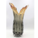 Wavy Blown Glass Tall Vase - Murano Style Luxury Co