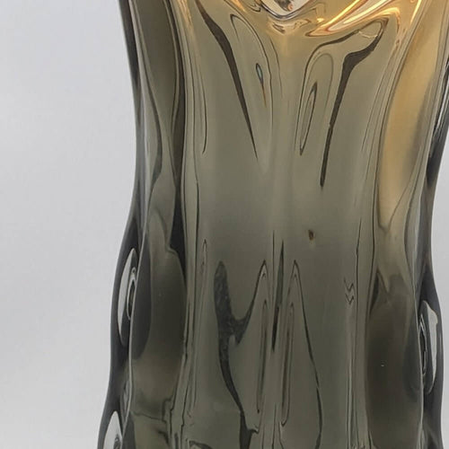 Wavy Blown Glass Tall Vase - Murano Style Luxury Co