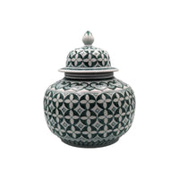 Green & White Zara Hunter Ginger Jar Luxury Co