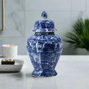Large Blue & White Zaro Ginger Jar Luxury Co